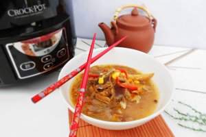 Supa de rata in stil asiatic la slow cooker Crock-Pot