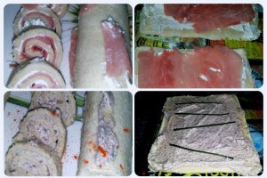 Tartine "Antipasti" rulate