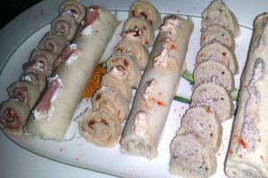 Tartine "Antipasti" rulate