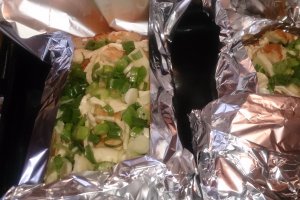 Ciabatta cu cascaval si ceapa verde