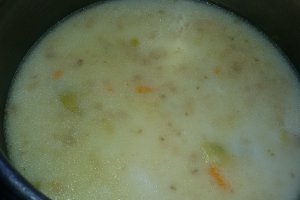 Ciorba de fasole verde cu lapte