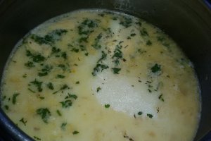 Ciorba de fasole verde cu lapte