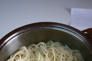 Spaghete cu carne de porc