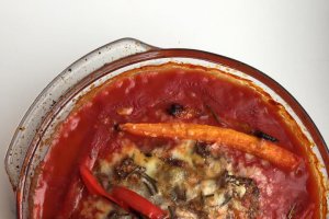 Meatloaf cu Feta in sos de rosii picant
