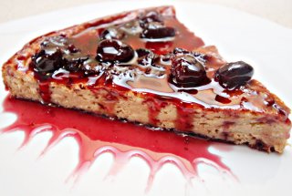 Cheesecake cu dulceata de visine