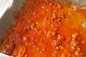 Lasagna cu carne si mozzarella