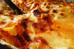 Lasagna cu carne si mozzarella