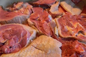 Curcan cu mazare -la tava