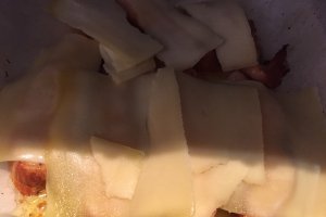 Somon afumat la cuptor cu cartofi taranesti