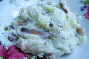Piure de cartofi dulci cu ciuperci