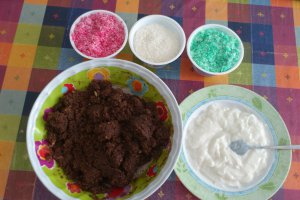 Salam de biscuiţi, reţetă cu ricotta si caramel