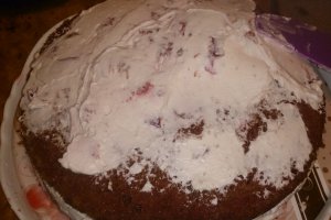 Tort cu crema mascarpone, visine si lime