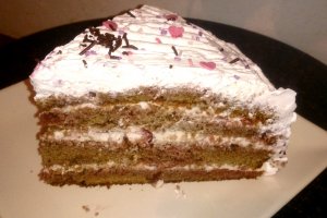 Tort cu crema mascarpone, visine si lime