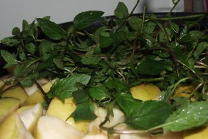 Nectar de mere cu menta