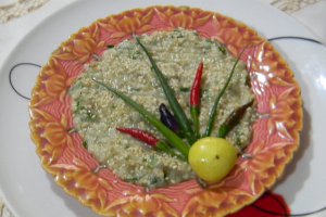 Salata de vinete albe cu iaurt si susan