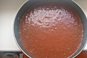 Prajitura cu zmeura si ciocolata