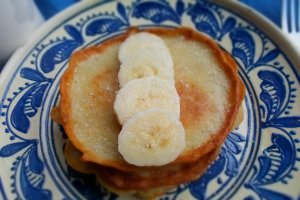 Pancakes cu banane
