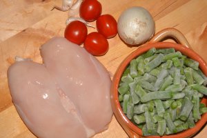 Mancare de pui cu fasole verde