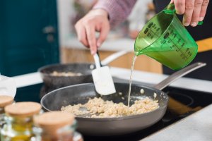 Risotto cu ciuperci, ghimbir si parmezan Delaco