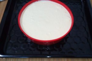 Cheesecake simplu cu ciocolata alba-Cheesecake japonez