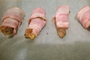 Copanele cu bacon si piure de cartofi