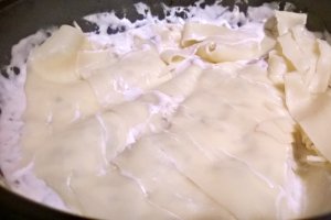 Foi lasagna cu ciuperci,praz si bacon