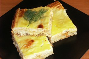 Plăcintă cu brânză, mărar și ciuperci