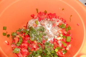 Trandafiri din aluat cu carne