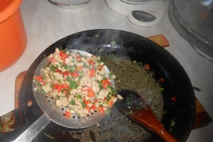 Trandafiri din aluat cu carne