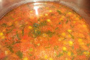 Ciorba de rosii cu mazare