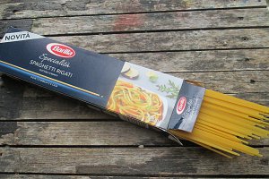 Spaghete cu ciuperci si speck