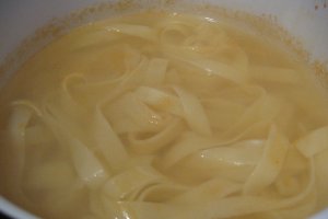 Tagliatele cu legume mexicane si bacon