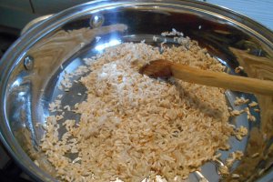 Mancare de galbiori cu orez