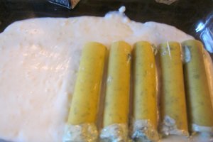 Canelloni cu spanac si branza