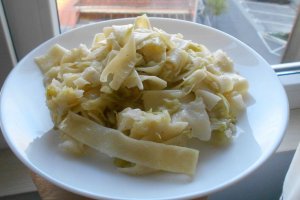 Fettuccine cu varza calita