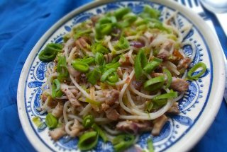 Paste cu praz si muschi de porc