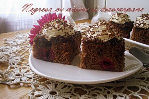 Negresa cu visine si mascarpone