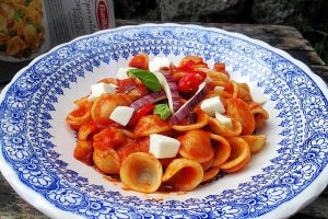 Orecchiette cu suc de vinete