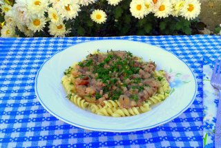Fusilli cu tocanita de hrib