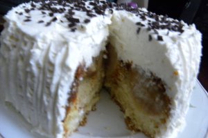 Tort de mere cu crema de mascarpone