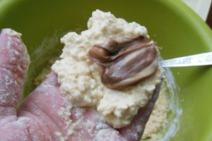 Gogosele cu branza si crema de ciocolata