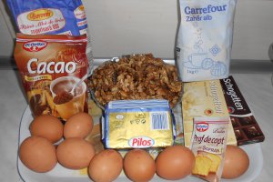 Prajitura cu nuca si ciocolata