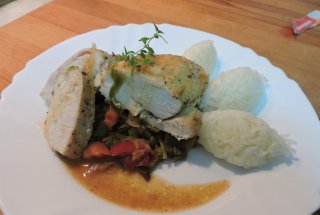 Piept de pui la cuptor cu legume chinezesti