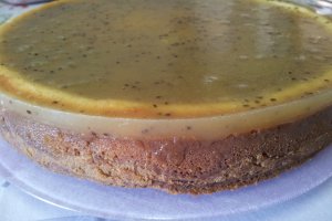 Cheescake cu jeleu de kiwi
