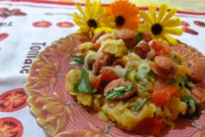 Tortellini cu rucola si cremwusti