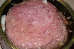 Spaghetti cu conserva din carne si sos de rosii cu usturoi