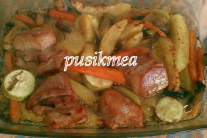 Fleica  cu legume la cuptor