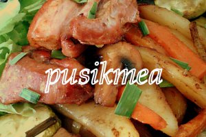 Fleica  cu legume la cuptor