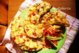 Cornuri copilaresti cu salata de primavara