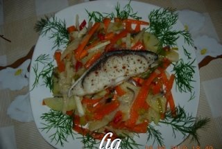 Rechin cu legume la steamer